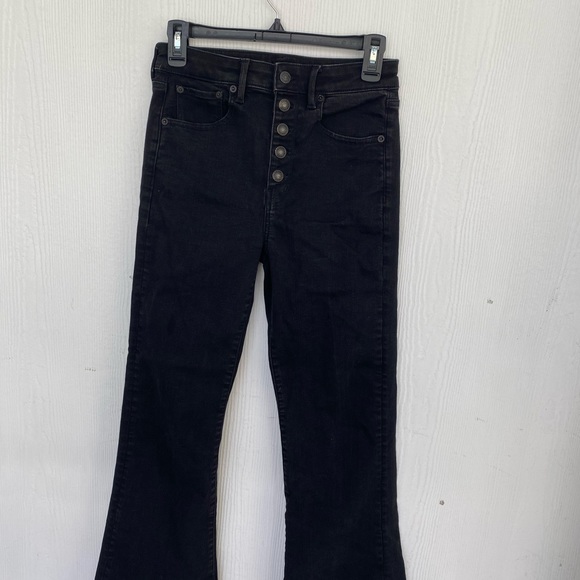 Black high waisted flare jeans - Picture 3 of 4